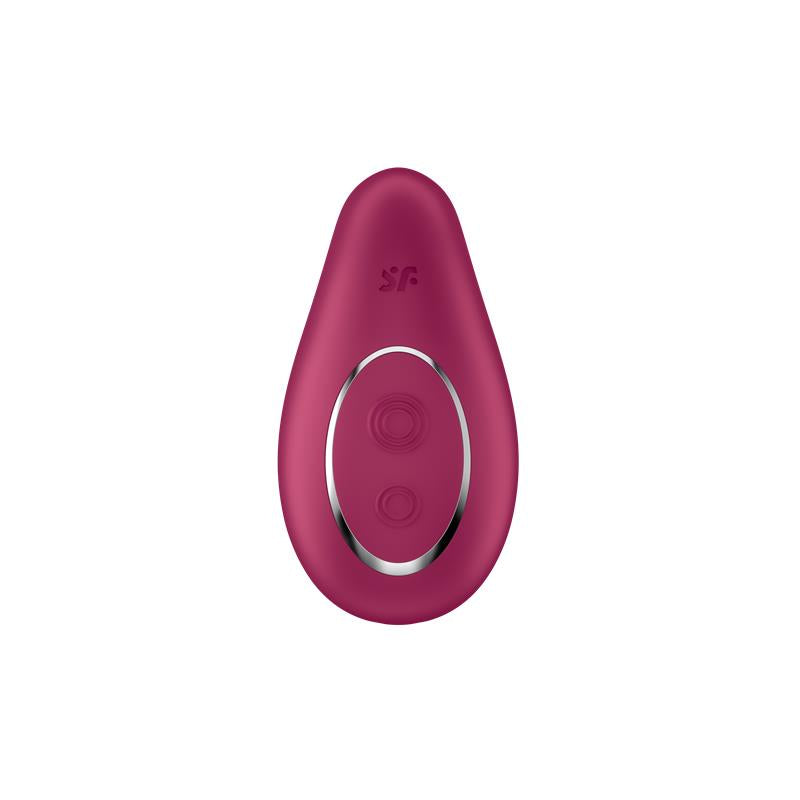 SATISFYER - DIPPING DELIGHT VIBRADOR LAY-ON ROJO