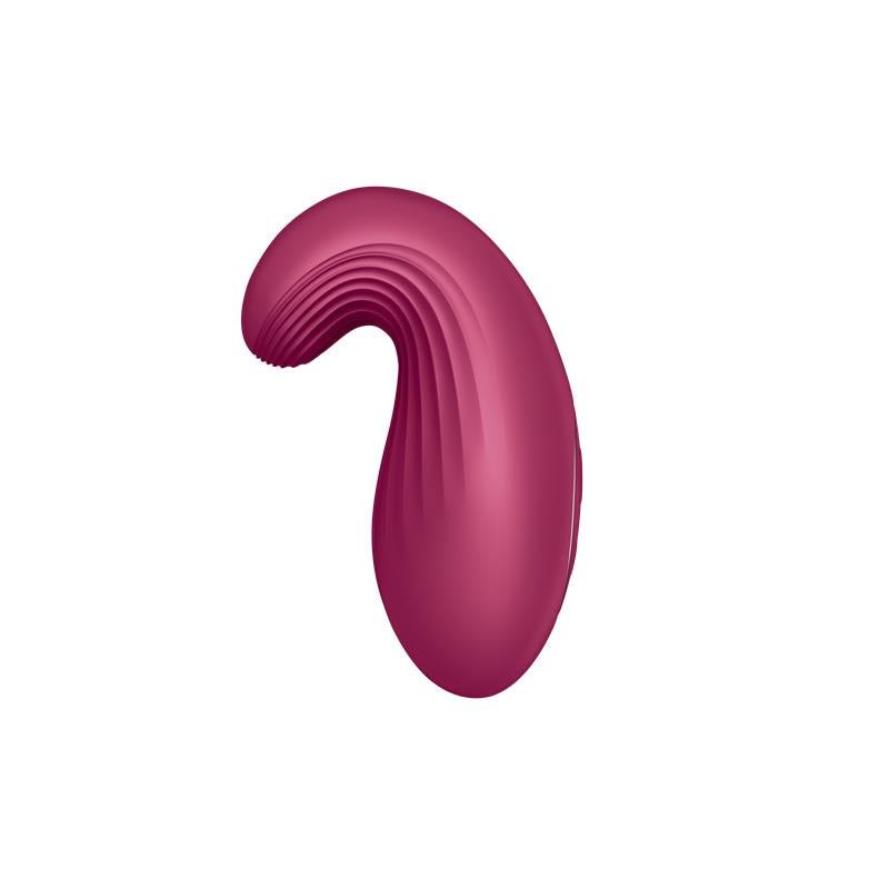 SATISFYER - DIPPING DELIGHT VIBRADOR LAY-ON ROJO