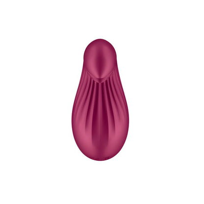 SATISFYER - DIPPING DELIGHT VIBRADOR LAY-ON ROJO