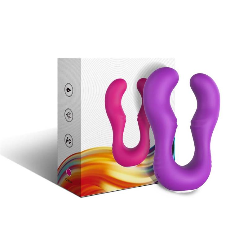 URBAN SKY - VIBRADOR DOBLE PARA PAREJAS PÚRPURA
