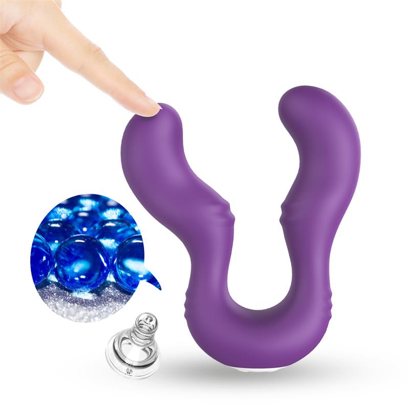 URBAN SKY - VIBRADOR DOBLE PARA PAREJAS PÚRPURA