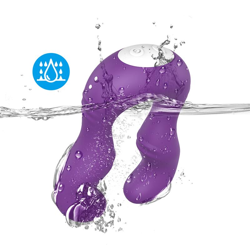 URBAN SKY - VIBRADOR DOBLE PARA PAREJAS PÚRPURA