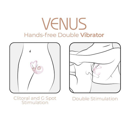 ADRIEN LASTIC - VIBRADOR DOBLE VENUS CON APP