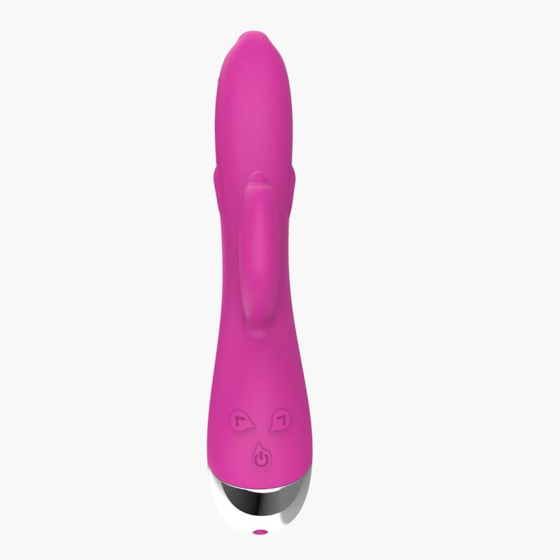 A-GUSTO - VIBRADOR DOLPHIN 6 FUNCIONES USB ROSA