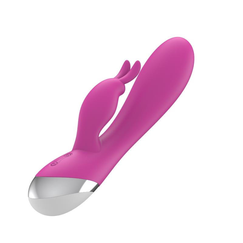 A-GUSTO - VIBRADOR DUAL USB SILICONA ROSA