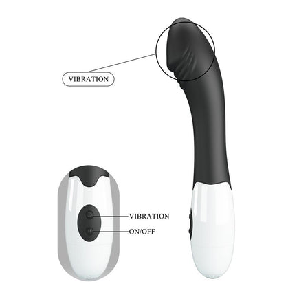PRETTYLOVE - VIBRADOR ELEMENTAL 30 FUNIONES NEGRO