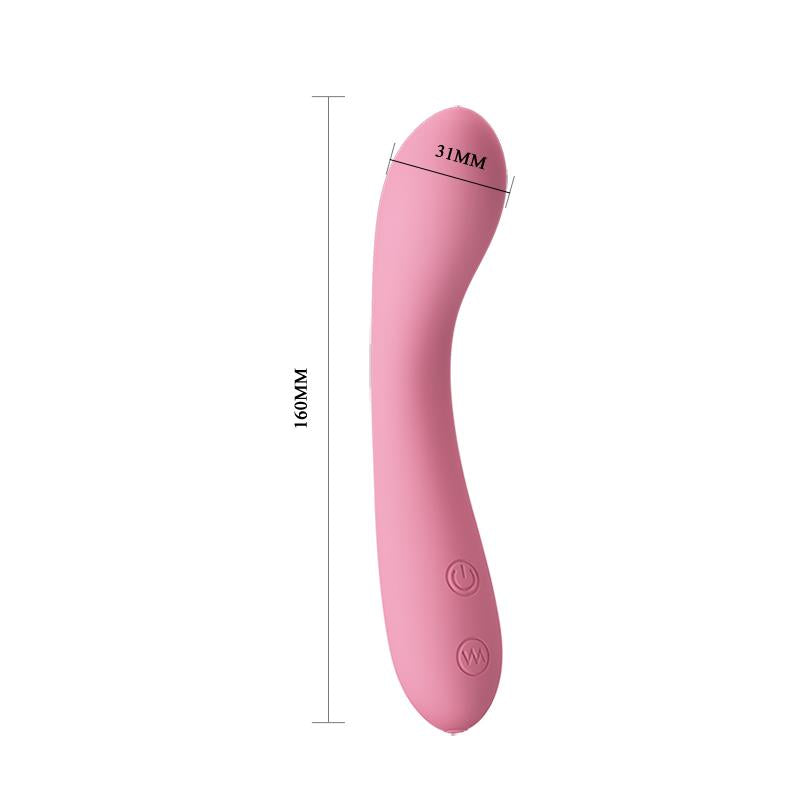 PRETTYLOVE - VIBRADOR GLORIA COLOR ROSA CLARO