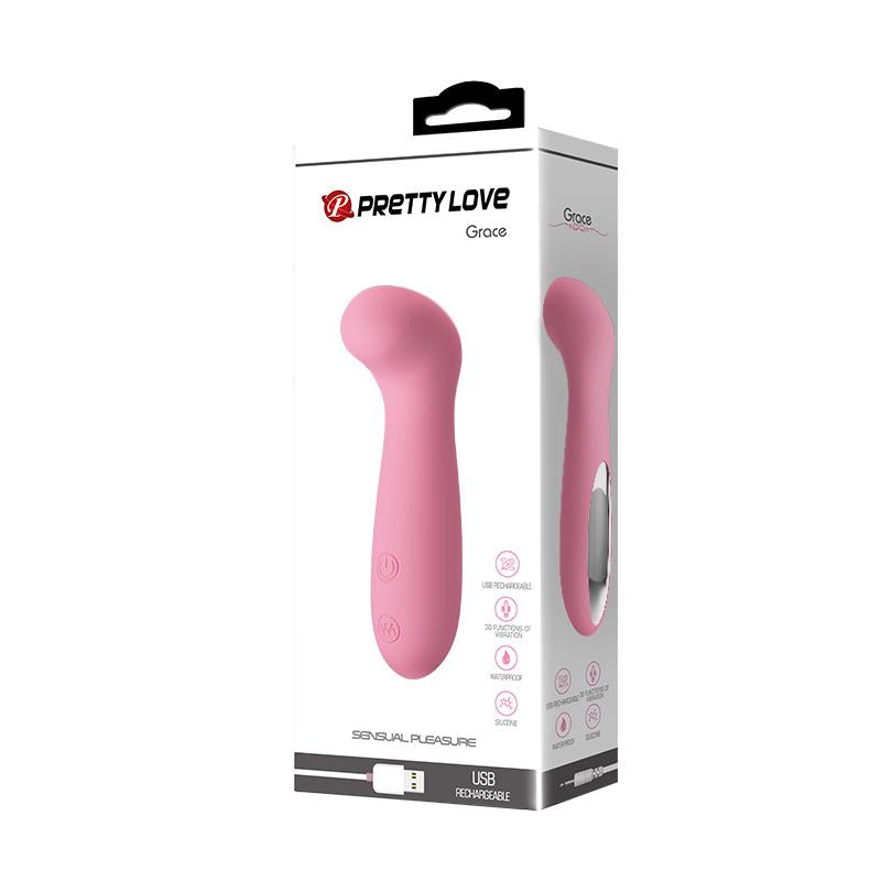 PRETTYLOVE - VIBRADOR GRACE COLOR ROSA CLARO CL50