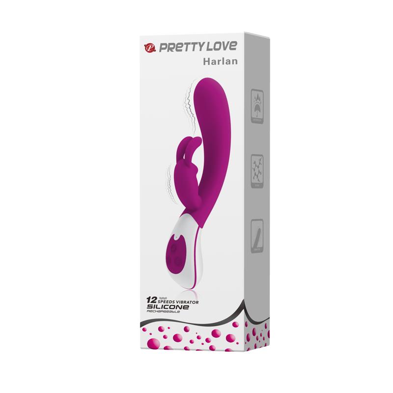 PRETTYLOVE - VIBRADOR HARLAN COLOR PÚRPURA
