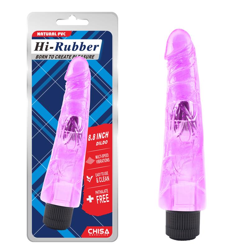 CHISA - VIBRADOR HI-RUBBER 8.8 PURPURA