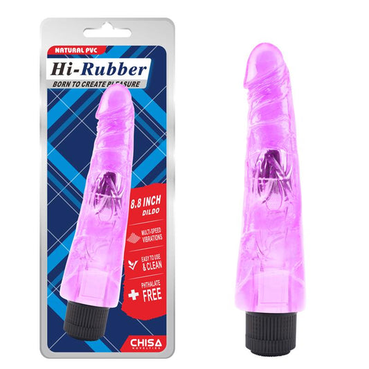 CHISA - VIBRADOR HI-RUBBER 8.8 PURPURA