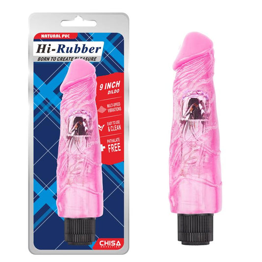 CHISA - VIBRADOR HI-RUBBER 9 ROSA
