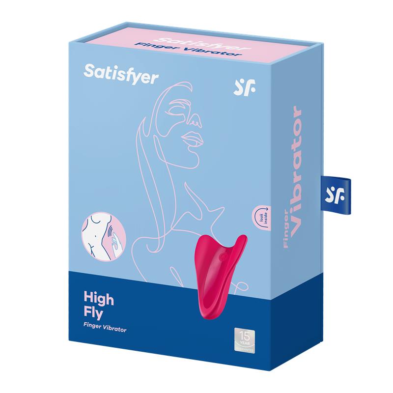 SATISFYER - VIBRADOR HIGH FLY ROJO