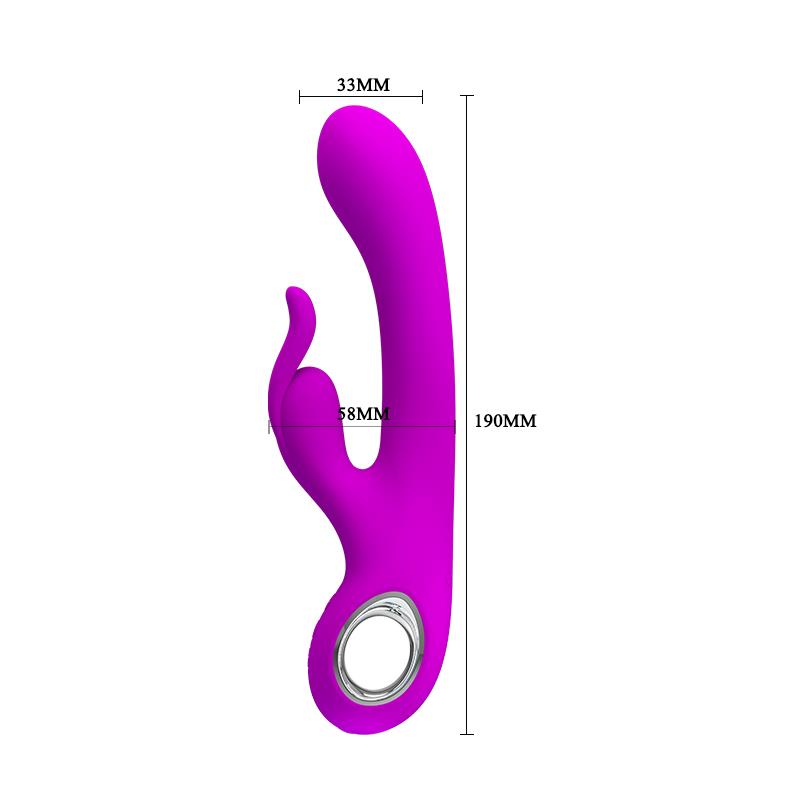 PRETTYLOVE - VIBRADOR HOT RABBIT PÚRPURA
