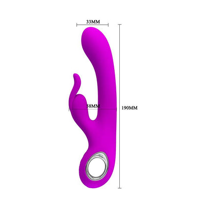 PRETTYLOVE - VIBRADOR HOT RABBIT PÚRPURA
