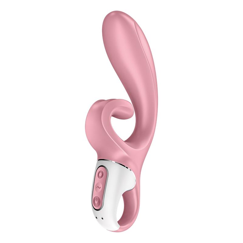 SATISFYER - HUG ME VIBRADOR RABBIT APP ROSA