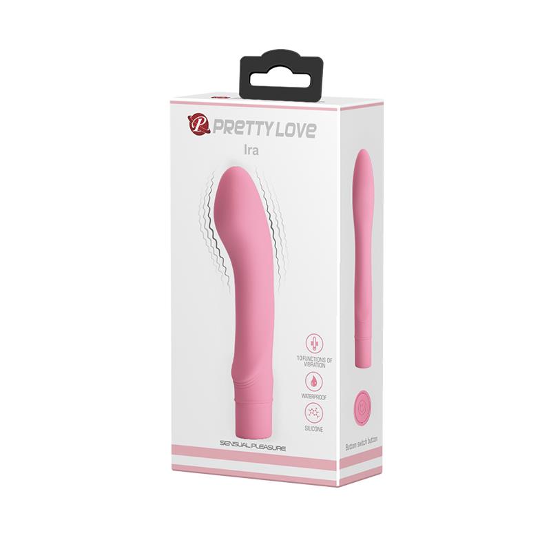 PRETTYLOVE - VIBRADOR IRA SILICONA ROSA