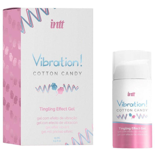 INTT - VIBRADOR LÍQUIDO AROMA ALGODÓN DE AZUCAR 15 ML