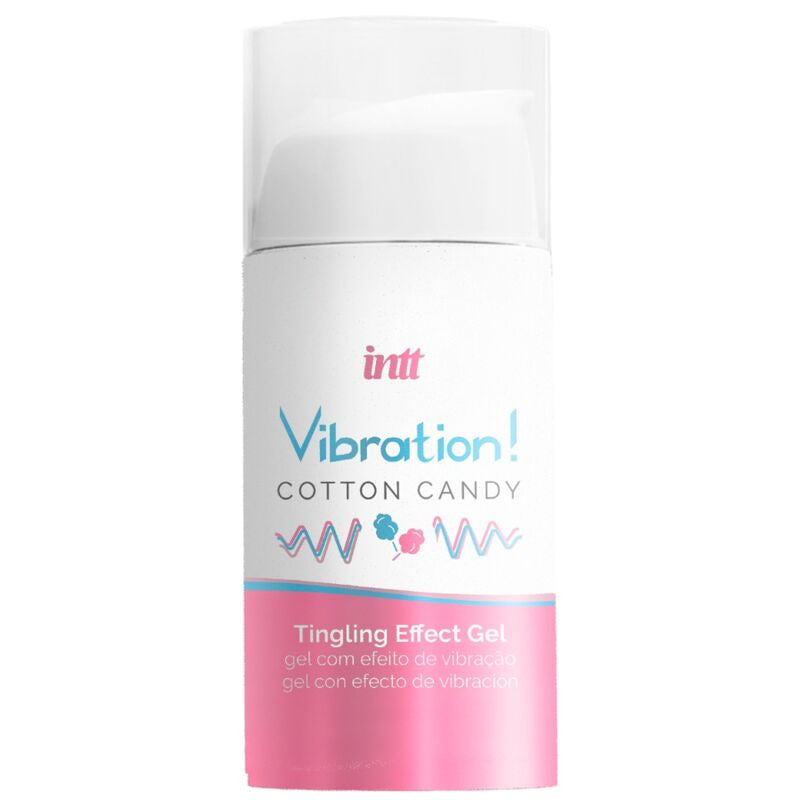 INTT - VIBRADOR LÍQUIDO AROMA ALGODÓN DE AZUCAR 15 ML