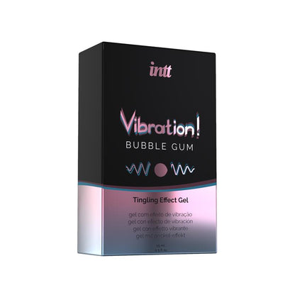 INTT - VIBRADOR LIQUIDO AROMA CHICLE DE FRESA 15 ML