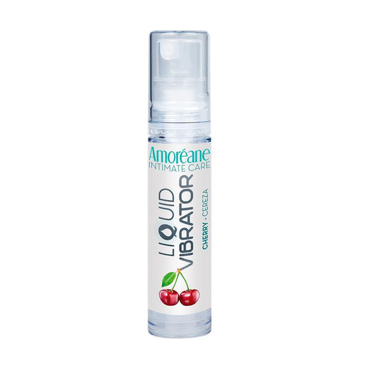AMOREANE - VIBRADOR LÍQUIDO BASE AGUA CEREZA 10 ML