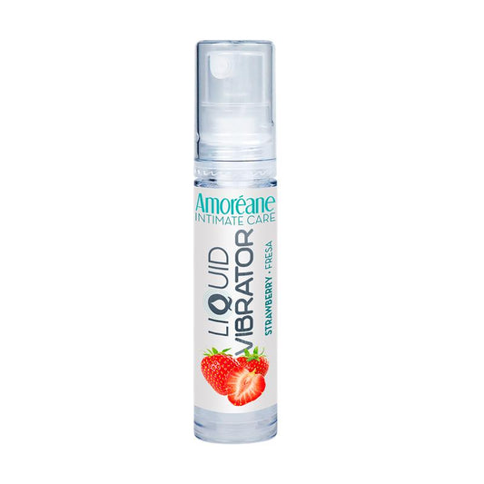 AMOREANE - VIBRADOR LÍQUIDO BASE AGUA FRESA 10 ML
