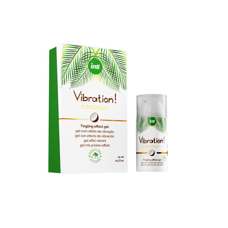INTT - VIBRADOR LÍQUIDO COCO 100% VEGANO EFECTO CALOR 15 ML