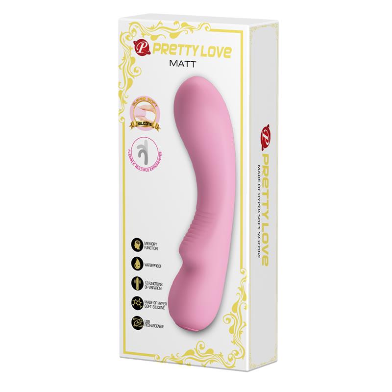 PRETTYLOVE - VIBRADOR MATT SMART MEMORY FUNCTION ROSA