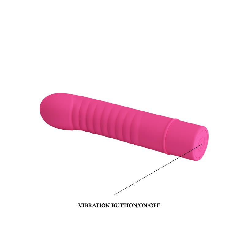 PRETTYLOVE - VIBRADOR MICK SILICONA ROSA