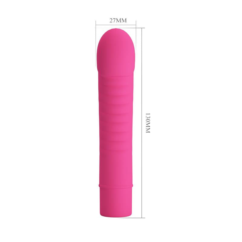PRETTYLOVE - VIBRADOR MICK SILICONA ROSA