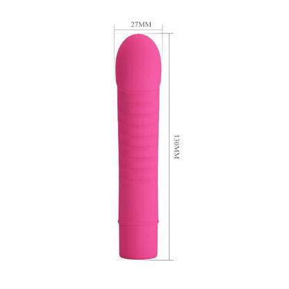 PRETTYLOVE - VIBRADOR MICK SILICONA ROSA
