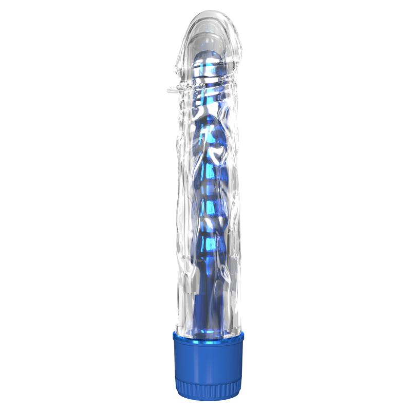 CLASSIX - VIBRADOR MR. TWISTER AZUL METÁLICO 17 CM