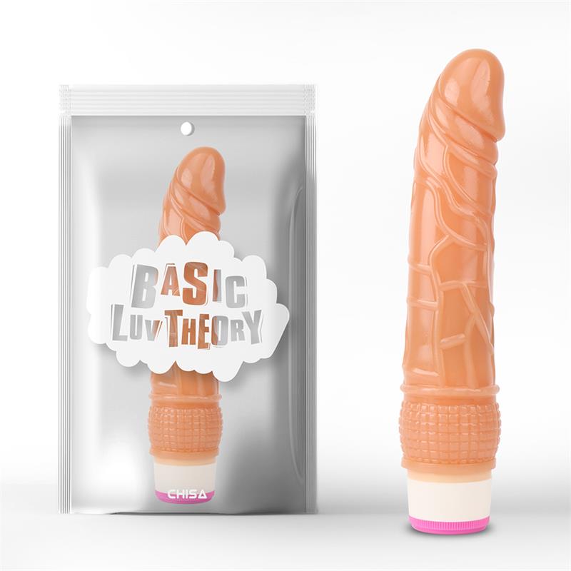 CHISA - VIBRADOR MULTI VELOCIDAD 20.5 CM NATURAL