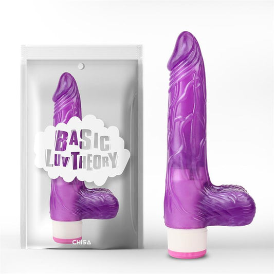CHISA - VIBRADOR MULTI VELOCIDAD REALISTA PÚRPURA 20CM
