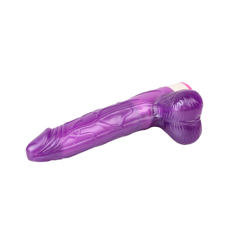 CHISA - VIBRADOR MULTI VELOCIDAD REALISTA PÚRPURA 20CM