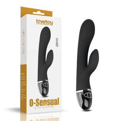 LOVETOY - VIBRADOR O-SENSUAL CLIT DUO CLIMAX NEGRO