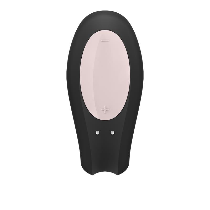 SATISFYER - VIBRADOR PARA PAREJAS CON APP DOUBLE JOY NEGRO