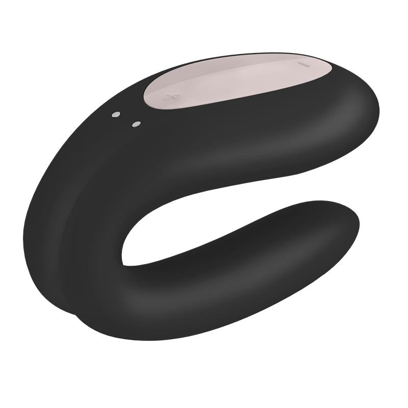 SATISFYER - VIBRADOR PARA PAREJAS CON APP DOUBLE JOY NEGRO