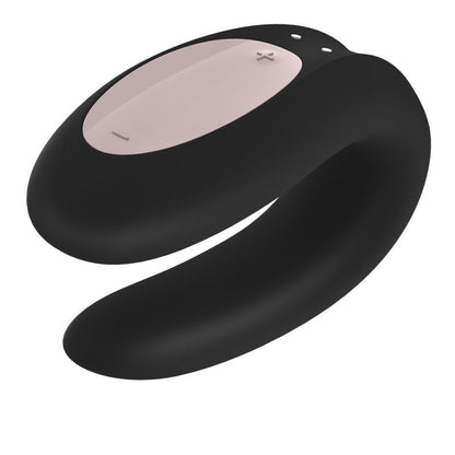 SATISFYER - VIBRADOR PARA PAREJAS CON APP DOUBLE JOY NEGRO