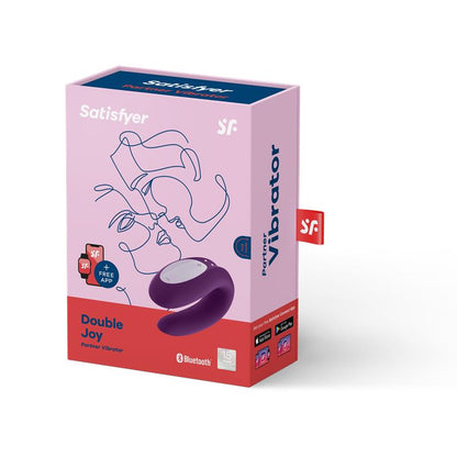 SATISFYER - VIBRADOR PARA PAREJAS CON APP DOUBLE JOY VIOLETA
