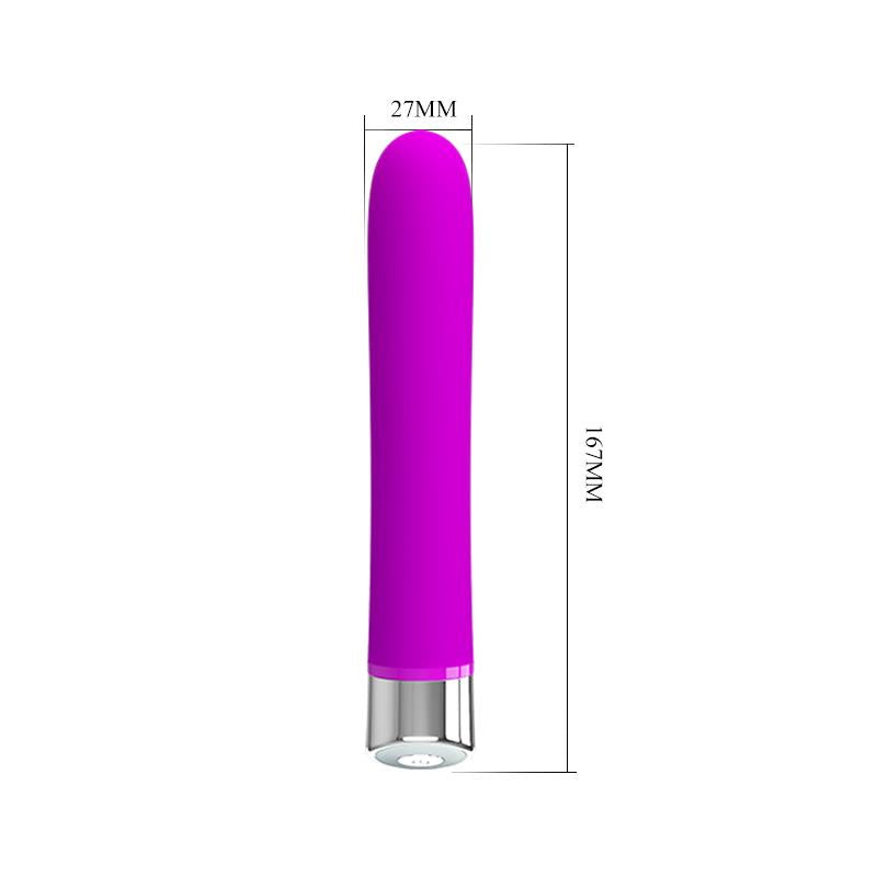 PRETTYLOVE - VIBRADOR RANDOLPH SILICONA PURPURA