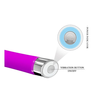 PRETTYLOVE - VIBRADOR RANDOLPH SILICONA PURPURA