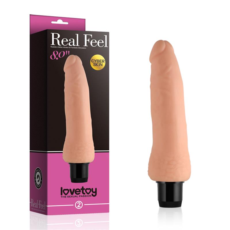 LOVETOY - VIBRADOR REAL FEEL 8 NATURAL