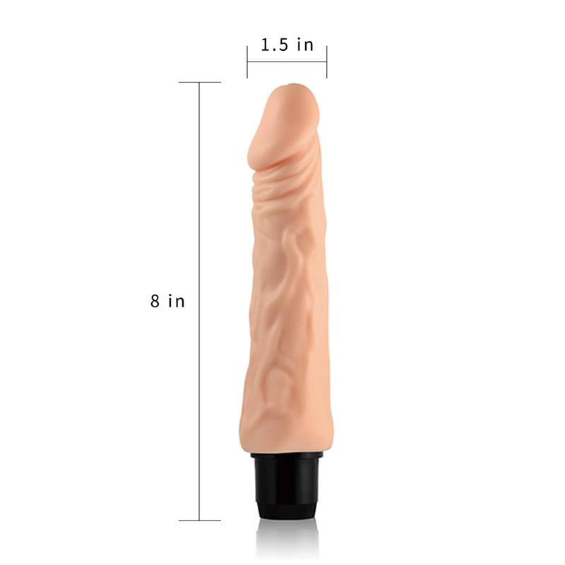 LOVETOY - VIBRADOR REAL FEEL 8 NATURAL