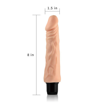 LOVETOY - VIBRADOR REAL FEEL 8 NATURAL