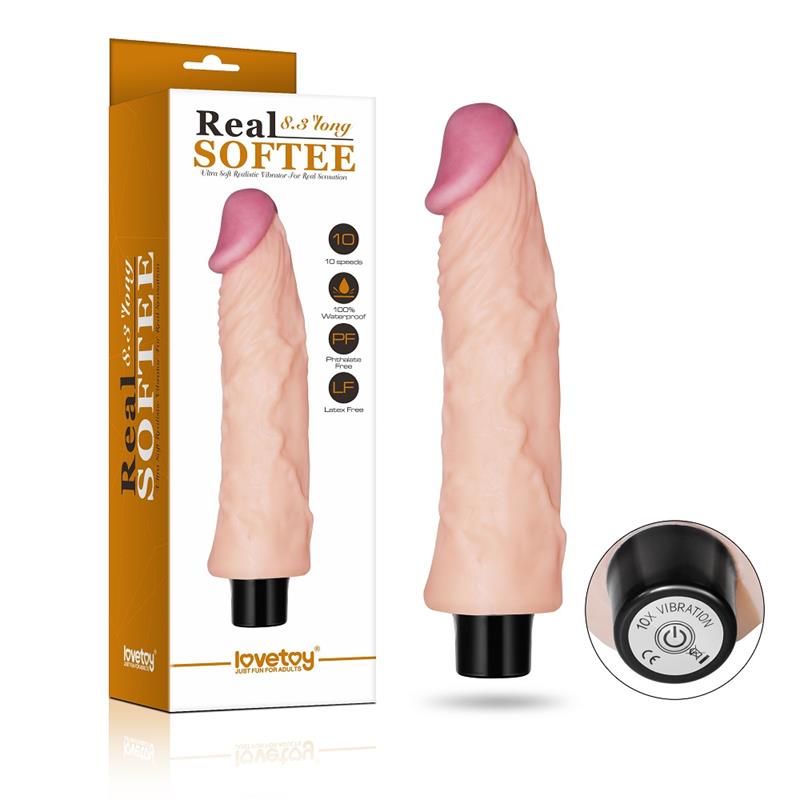 LOVETOY - VIBRADOR REAL SOFTEE 8 NATURAL