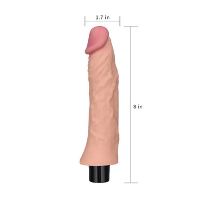LOVETOY - VIBRADOR REAL SOFTEE 8 NATURAL