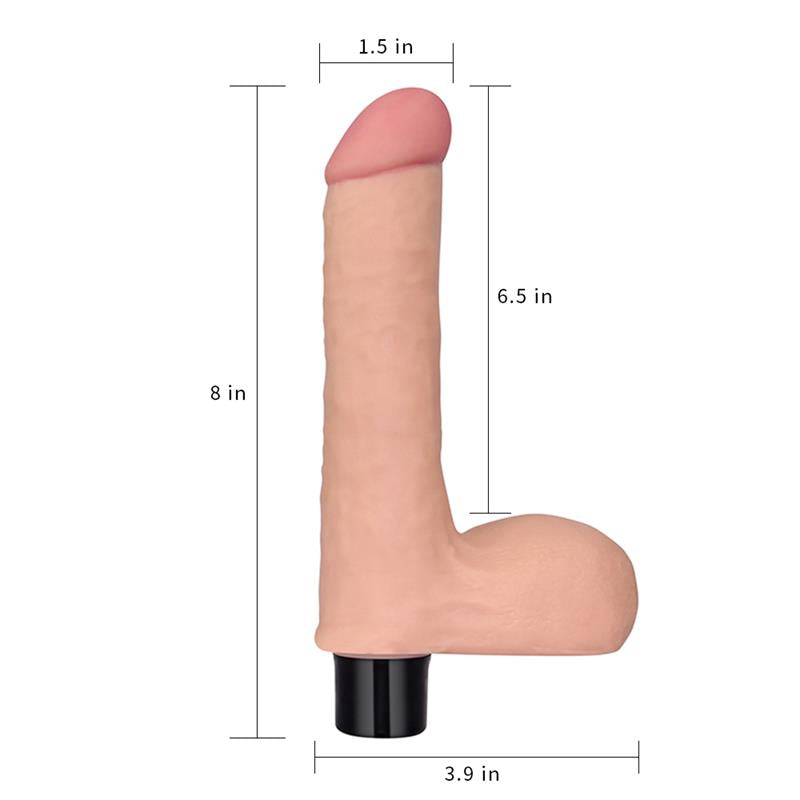 LOVETOY - VIBRADOR REAL SOFTEE 8 NATURAL