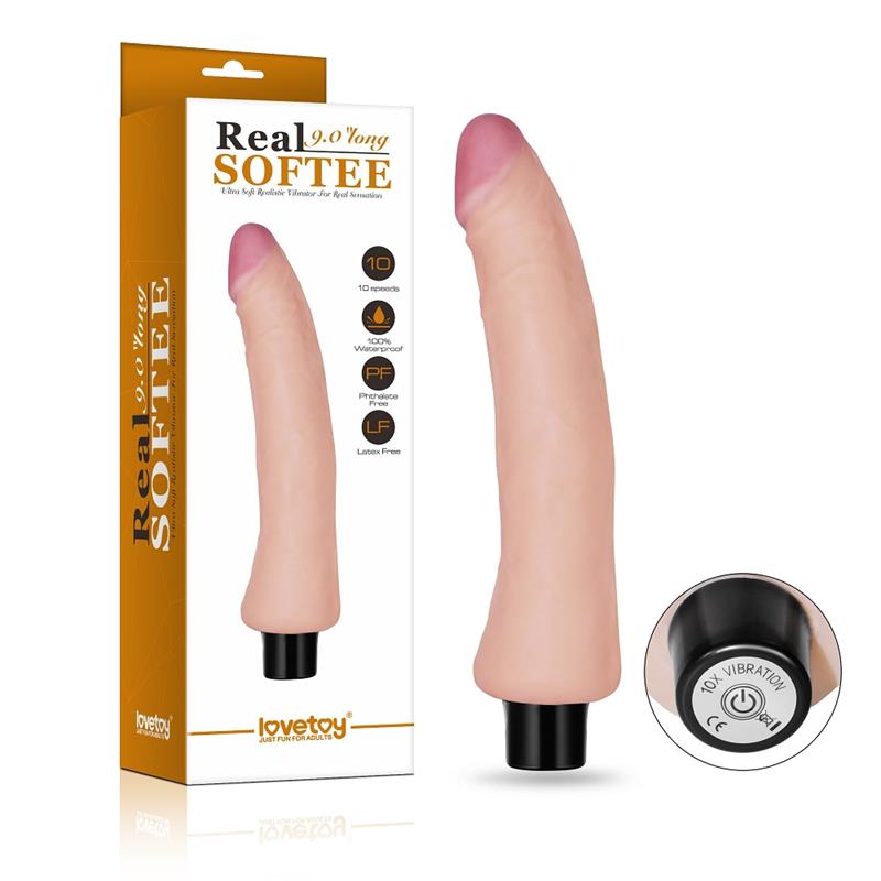LOVETOY - VIBRADOR REAL SOFTEE 9 NATURAL