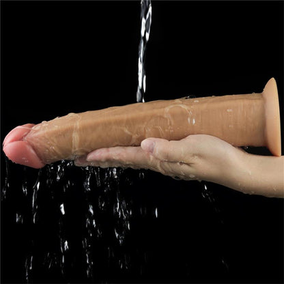 LOVETOY - VIBRADOR REALISTA CON ROTACIÓN DOBLE CAPA 10